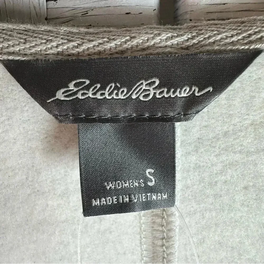 Eddie Bauer Womens Cardigan Hoodie pockets activewear Costal Grandma Cozycore - Picture 8 of 13